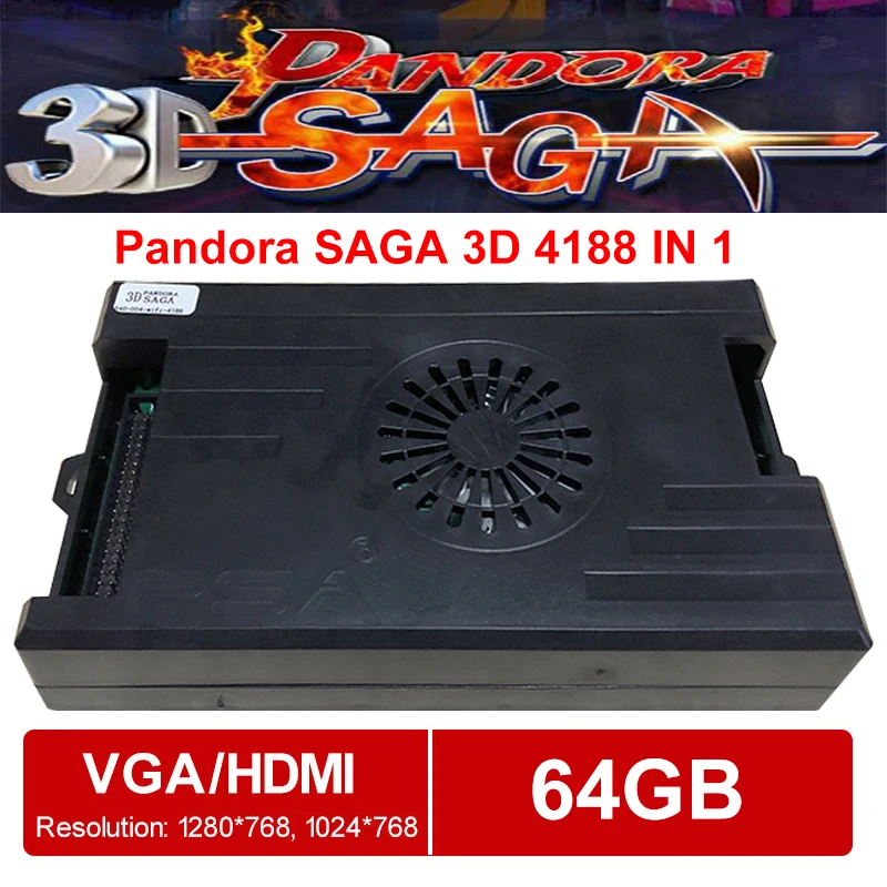 Pandora 3D SAG 4188 in 1 Arcade Game Board 160 3d game Home Version Support Online Download More Games Motherboard