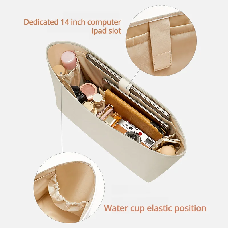 Bag Organizer Insert For Coach City33 Durable Waterproof Tote Bag Nylon Computer Storage Inner Modification Bag Accessories