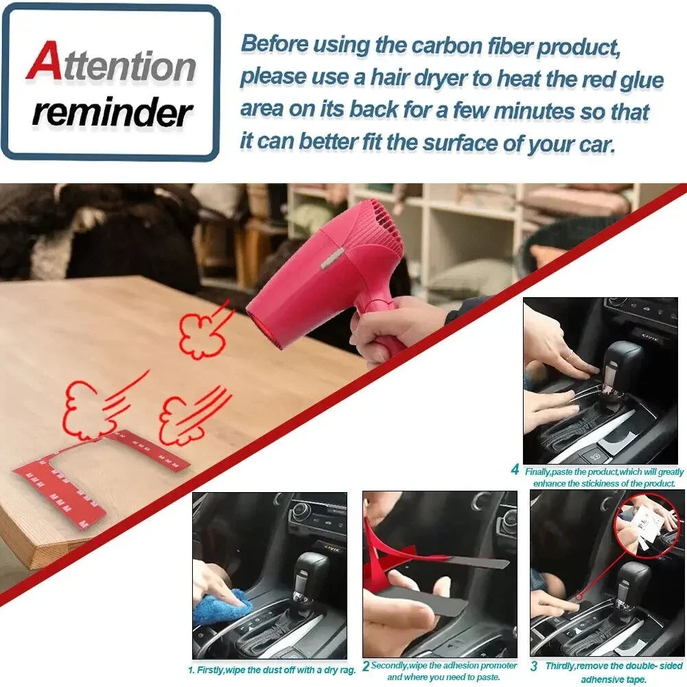 Car Gear Shift Panel Sticker Interior Central Console Carbon Fiber Trim Cover For Audi Q5 SQ5 2018-2022 LHD Auto Accessories - Image 4