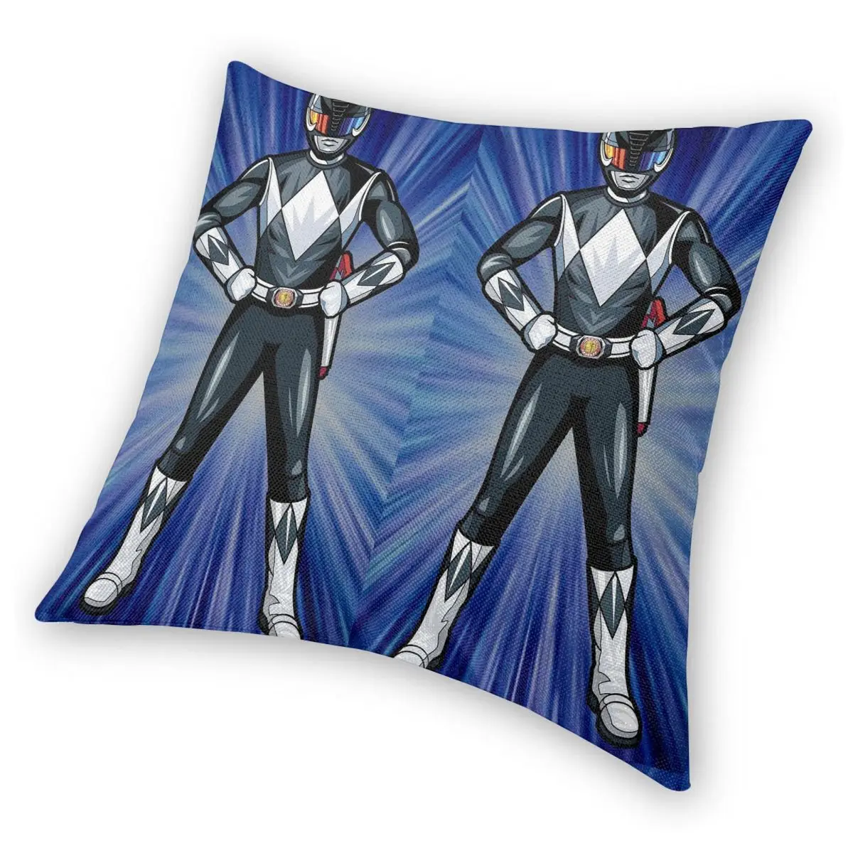 

Квадратная наволочка Mighty Morphin Power Ranger, наволочка на молнии, декоративная удобная подушка для дома, гостиной