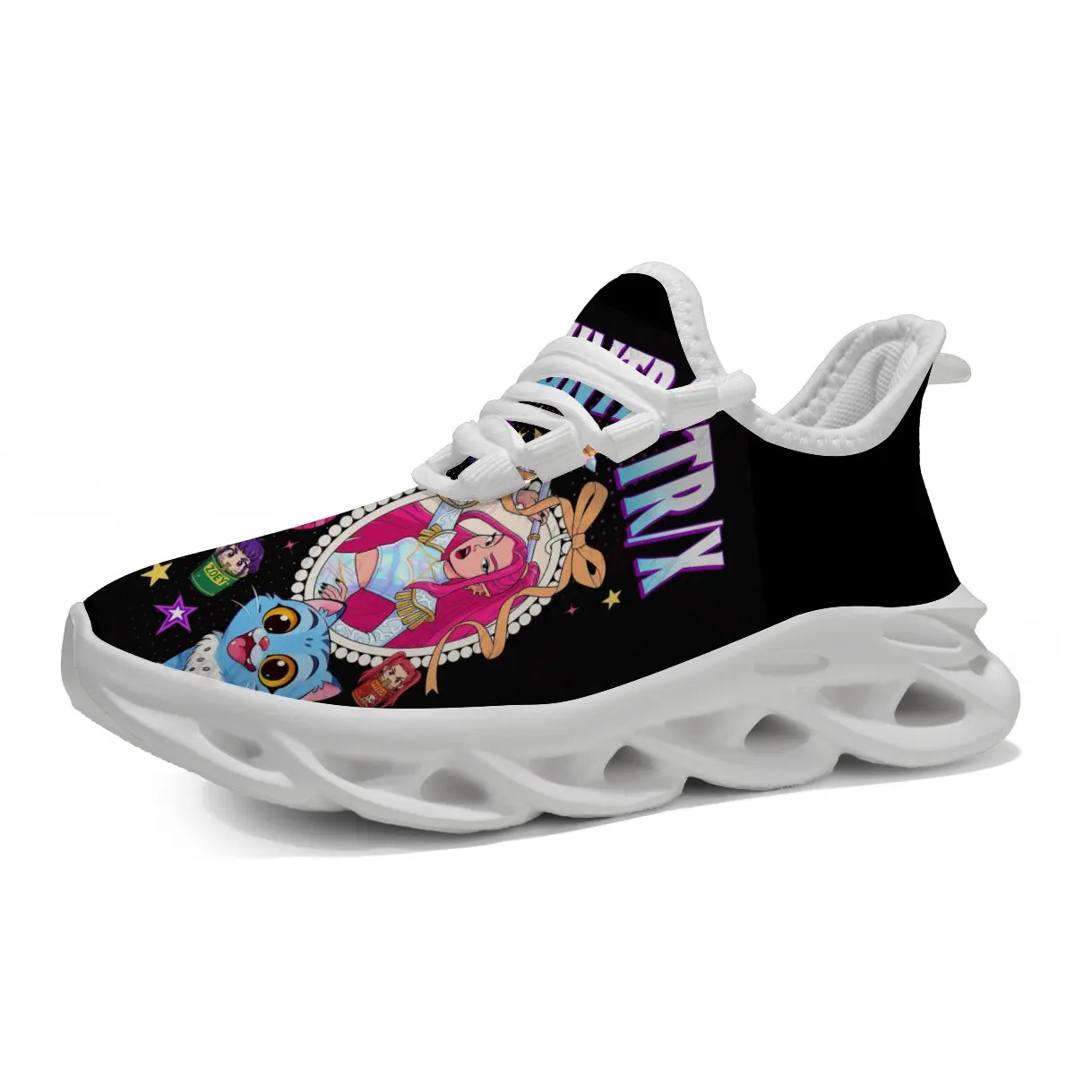 

Family Matching Shoes Trix Cartoon Blue Cat Stars Kids Casual Sneakers Anti Slip Running Sneakers Casual Women Flat Loafers