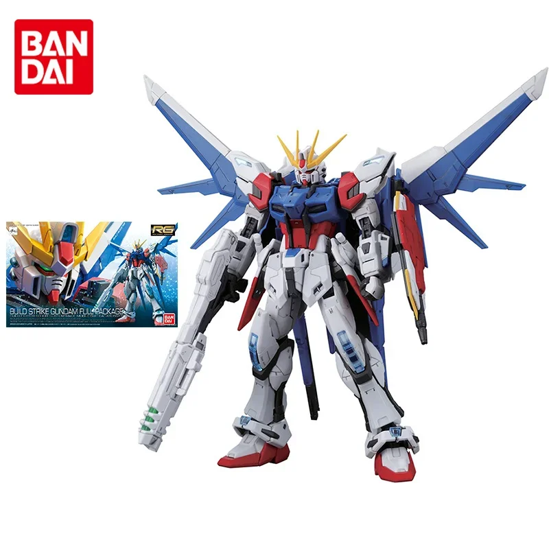 

Набор моделей Bandai Gundam, экшн-фигурка PB Limited RG Mbuild Strike Gundam, полный пакет, аниме-фигурка для детей