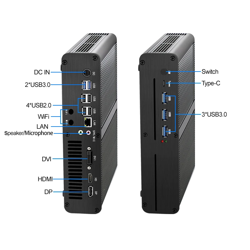 كمبيوتر صغير للألعاب Core I7 13700H I9 10980HK NVI DIA RTX 4060 8G 3060 12G DDR5 Windows11 Linux Ubuntu Gamer كمبيوتر صغير WiFi6 #6