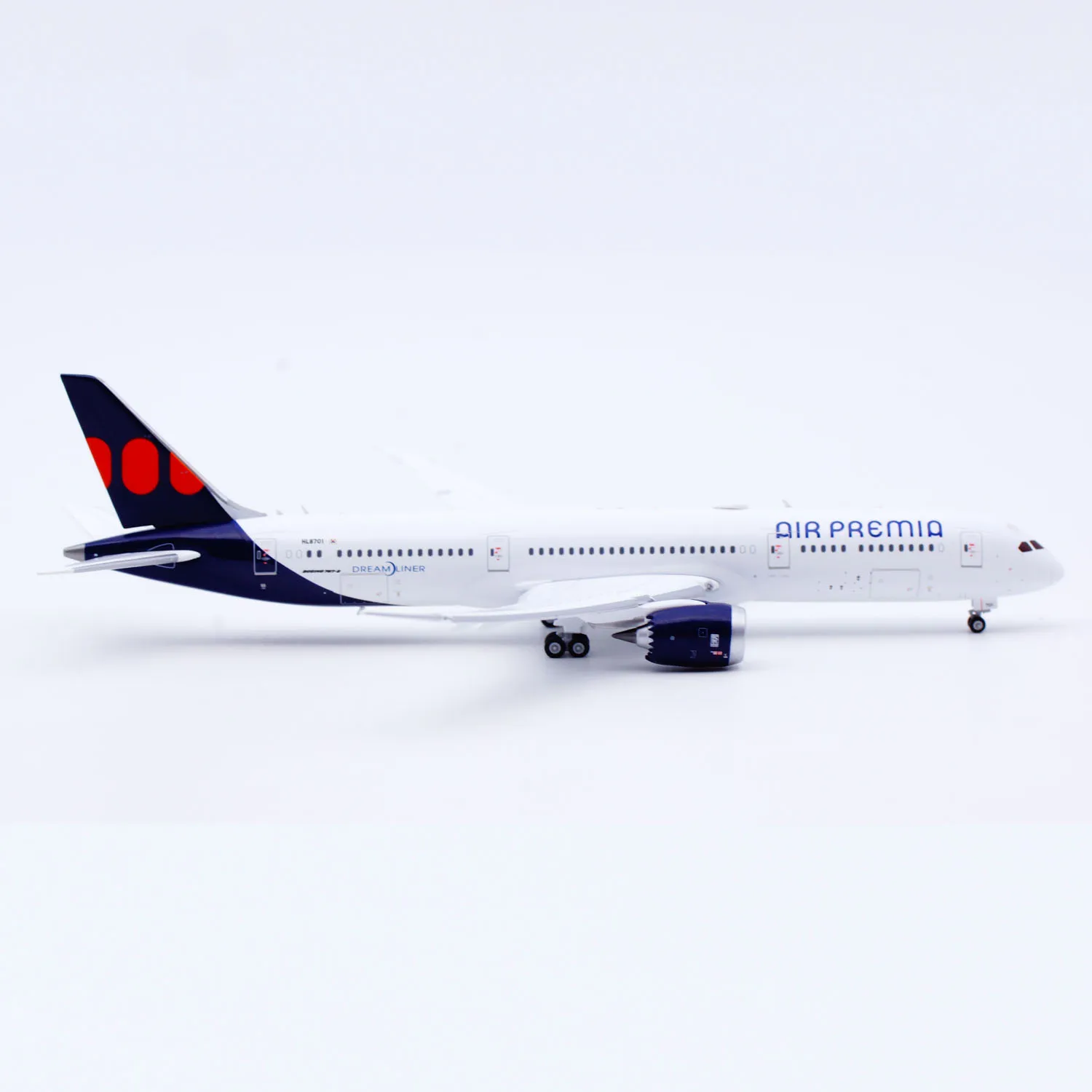 SA4085A سبيكة تحصيل طائرة هدية JC أجنحة 1:400 الهواء Premia بوينغ B787-9 دييكاست طائرة نموذج طائرة HL8701 اللوحات أسفل #6