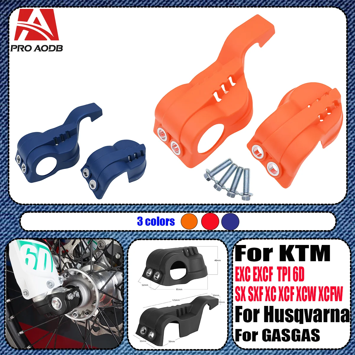 

Motorcycle Lower Fork Leg Shoe Guard Protector For Husqvarna FE FX TE TX 125 150 250 300 350 450 501 KTM EXC EXCF SX SXF XC XCF