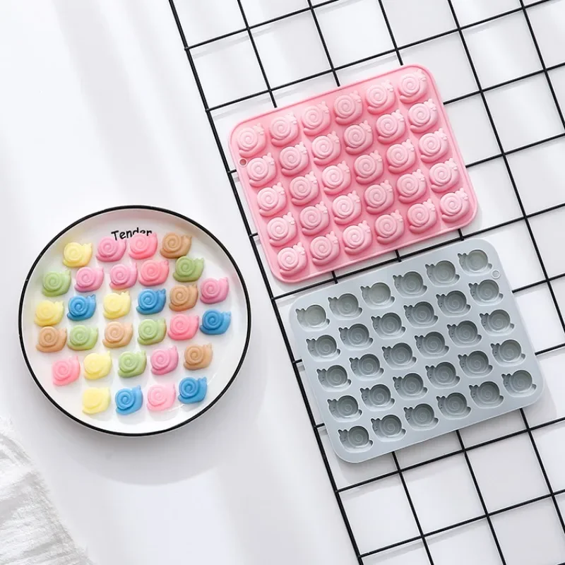 Small Snail Shape Silicone Mold, Soft Candy Chocolate Wax Bottle, Sugar Cake Mold, Epoxy Mold, Cake Decoration Accessories