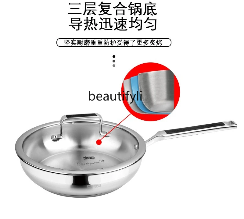 304 الفولاذ المقاوم للصدأ غير المغلفة زيت خفيف أقل دخان المنزلية متعددة الوظائف ووك طباخ التعريفي موقد غاز عالمي