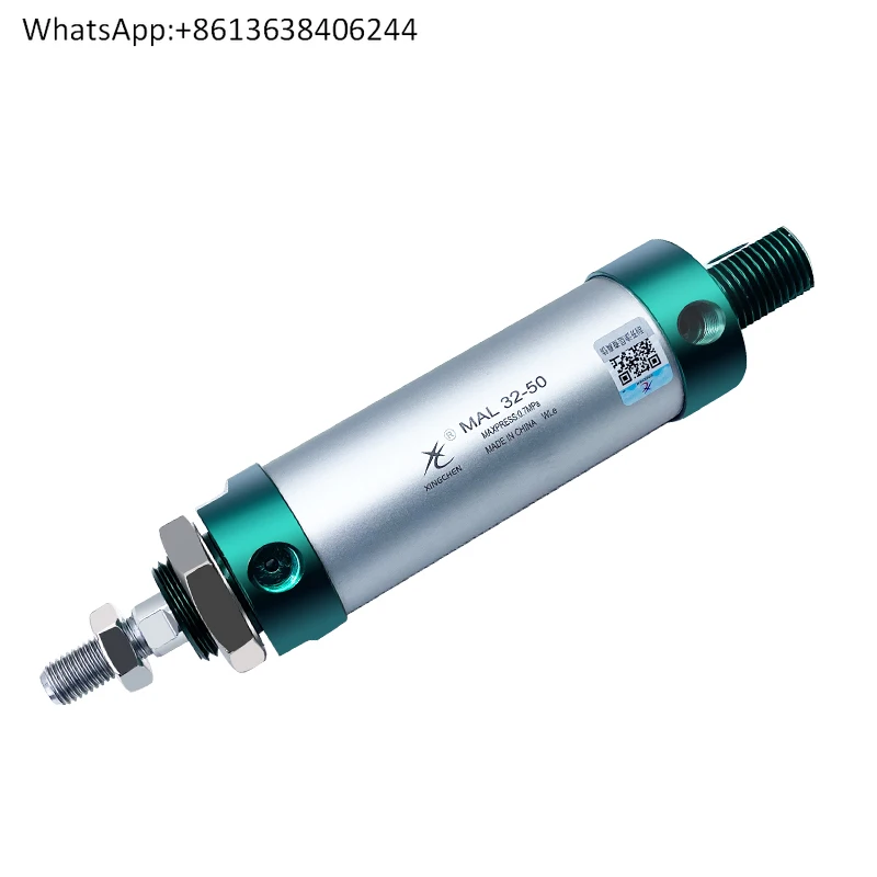 

Пневматический круглый мини-цилиндр из алюминиевого сплава mal16/20/25/32/40-50/75/100/150SCA