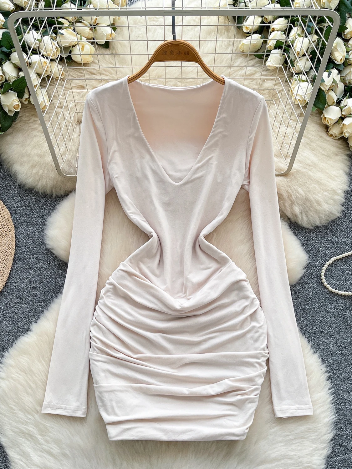 

Women's Slim Fit Dr High Waist Pleated Base Layer Skirt Wrap around Bodycon Dr Hot Girl Sle Ci Commute Suitable