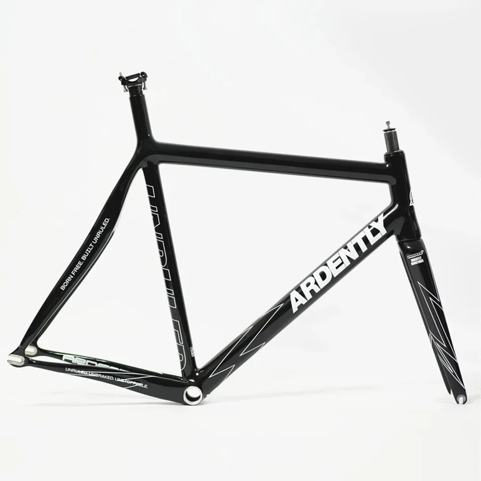 ARDENTLY Ultralight Full Carbon 700C Fixed Gear Bike Frameset Track Fixie Frame Racing Single Speed Bicycle Parts No Brake