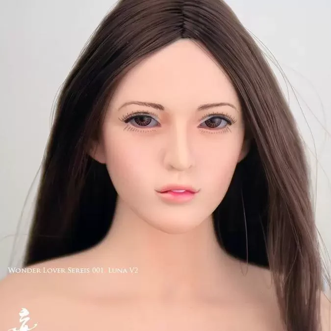 WONDERY 1/6 Ep01/Ep02 Elf Girl Head Sculpt Removable Ears for 1:6 Female Figure Doll Body Accessory Decoration