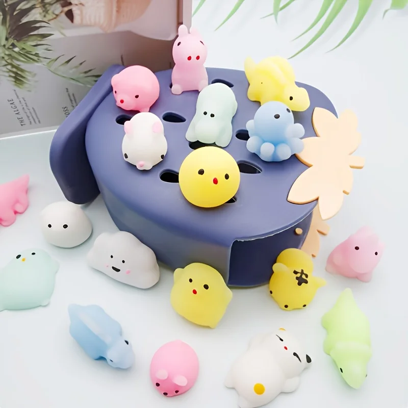 Cute Mochi Squishy Toys Mini Stress Relief Fidget Squishies Toy For Kids Party Favors Christmas Gift Bags Stuffers