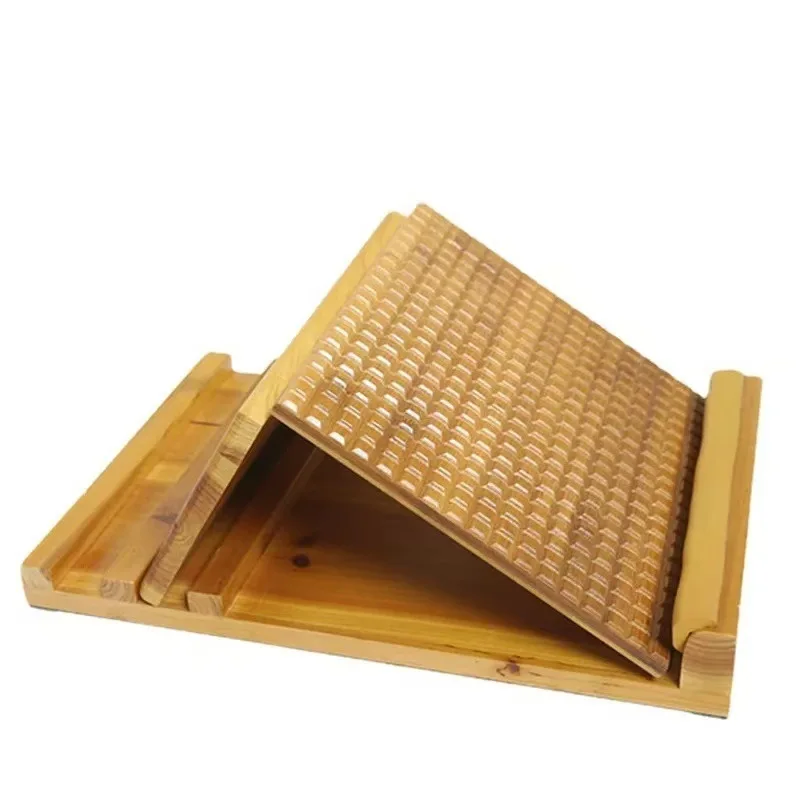 

Wooden stretching board folding stretching stool Foot massage fitness pedal calf stretching massage slim leg stretcher
