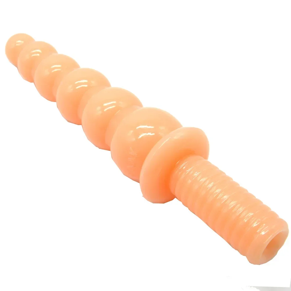 Male and Female Masturbation Stick with Handle Sugar Gourd Dildo Pull Bead Big Anal Plug Male and Female Adult Sex Toy 1