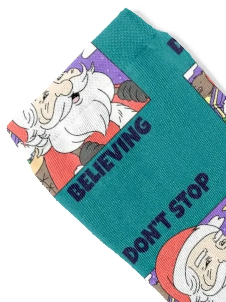 Don't Stop Believing Socks Rugby shoes moving stockings Stockings man Men Socks Women's