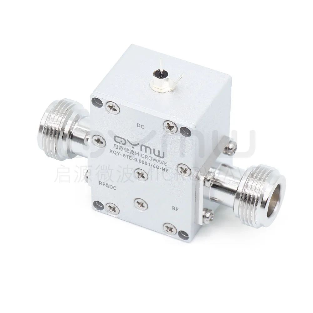 N head RF biaser Bias Tee DC feed box 0.0001-6G test 50Ohm