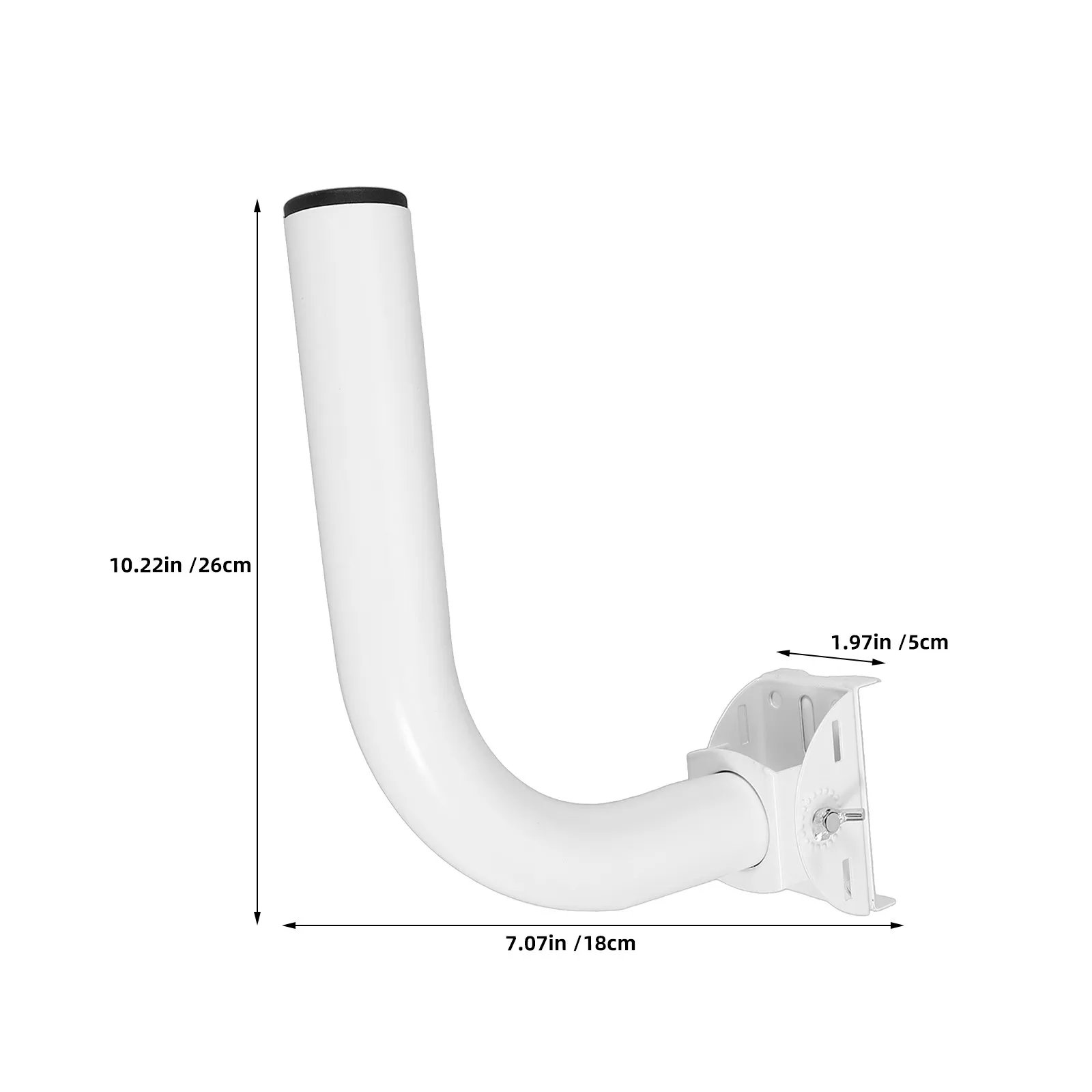 2Pcs Outdoor Security Camera Pole Mount Wireless Bridge Antenna Bracket Roof Mount Extension Weather Resistant Stable