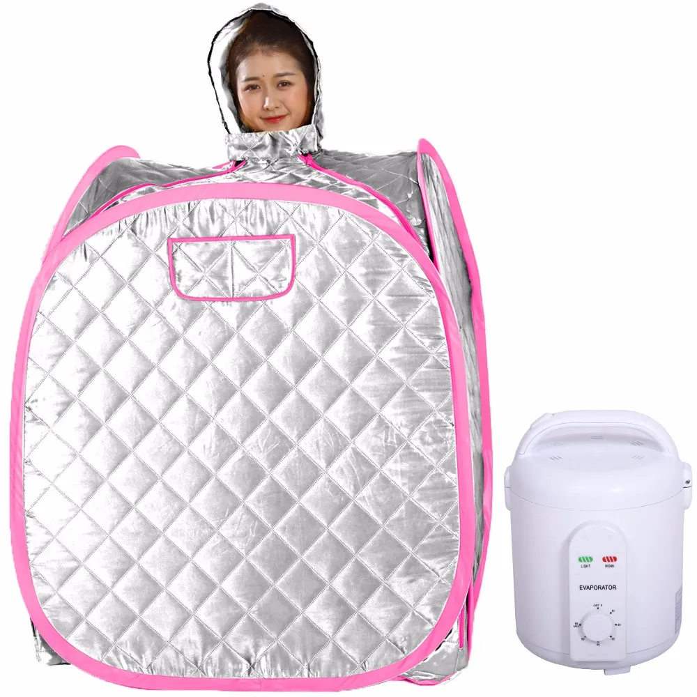 

Folding Home Steam Bath Prices Sauna (Pink Outline)