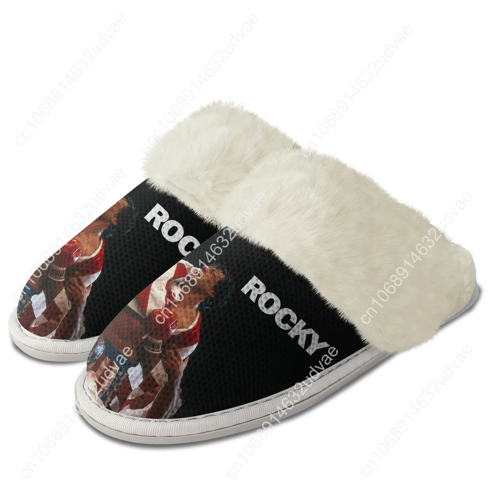 

Rockys Plush Slippers Keep Warm Shoes Boxer Mens Womens Home Cotton Bedroom Customized Thermal Lightweight Slipper DIY