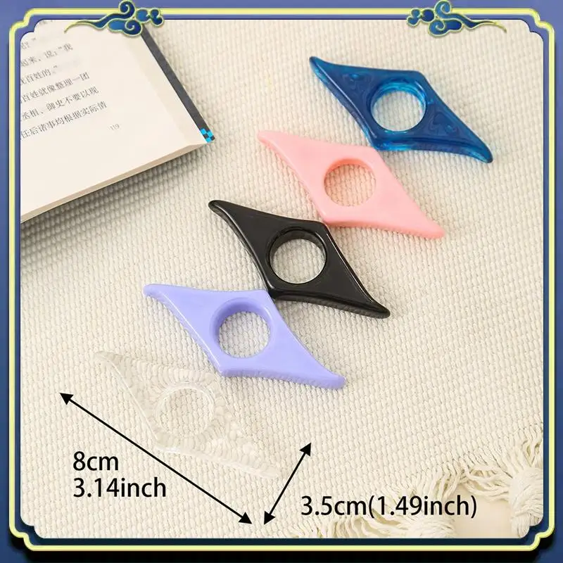 Portable 5Pcs Book Page Holder, Handmade Thumb Book Page Holder Reading Accessories Ring Book Opener Bookmark For Book Lovers