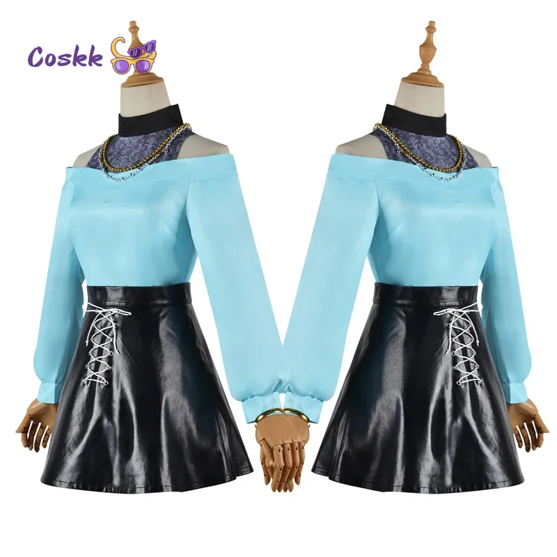 Anime Oshi no Ko MEM-cho Cosplay Costume Outfit Women Halloween Carnival Comic Role Play Uniform Dress view 4
