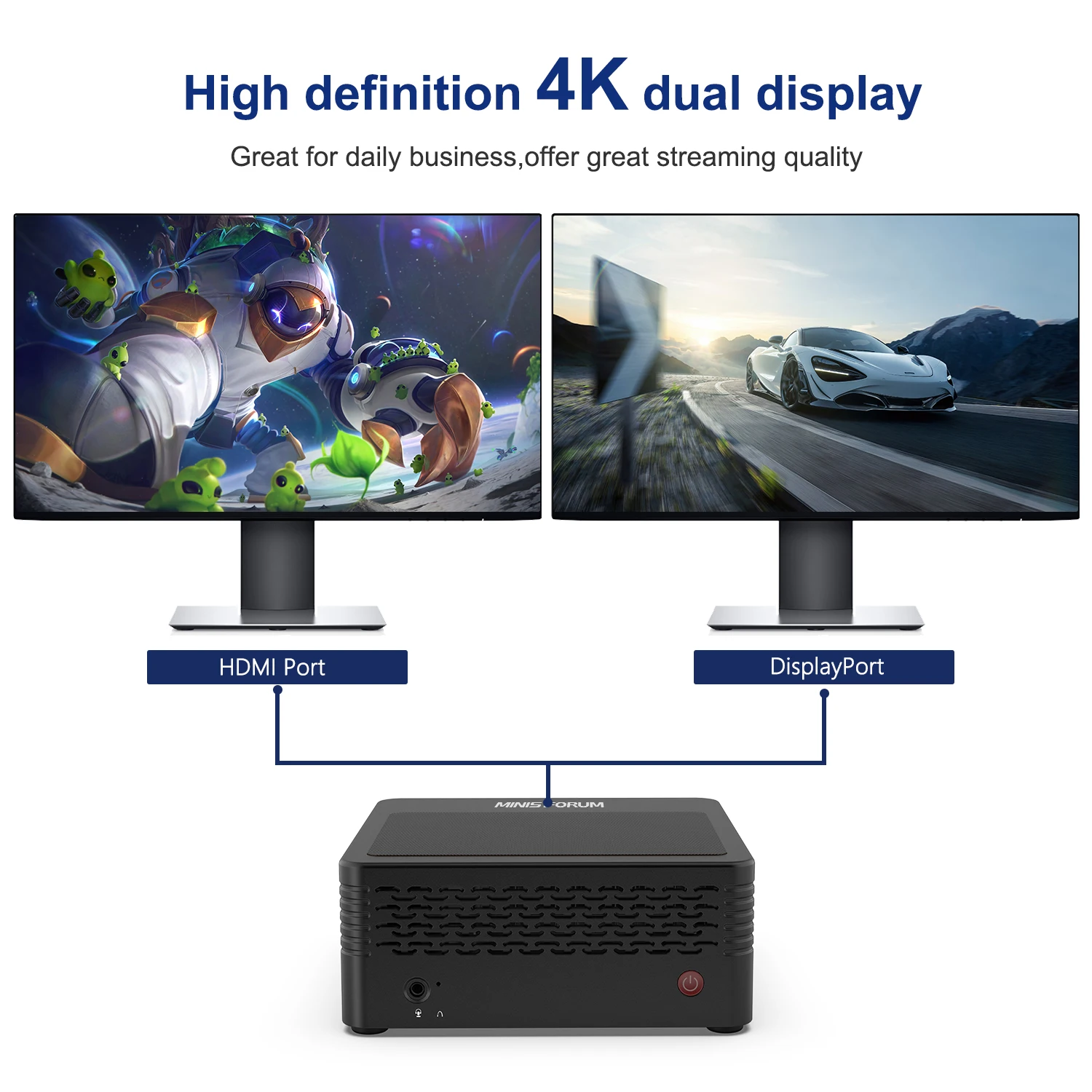 MINISFORUM New Design Elitemini X500 AMD Ryzen 7 5700G CPU