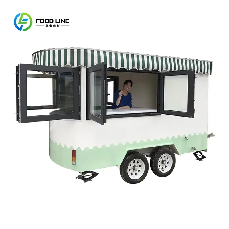 맞춤형 레트로 푸드 트럭 이동식 바 맥주 트럭 판매