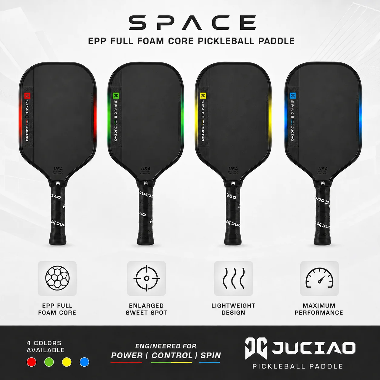 JUCIAO GEN5 Serie mit EPP-Schaumkern, leichter, strukturierter Oberfläche für Spin-Kontrolle und Power – Detail 3
