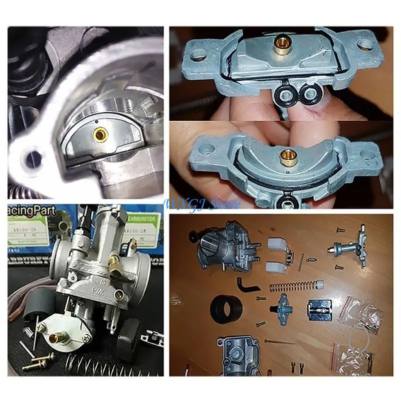 

37JE Universal Motorcycle PWK Carburetor 21-34mm Jets Adapter Metal Rubber Carburetor