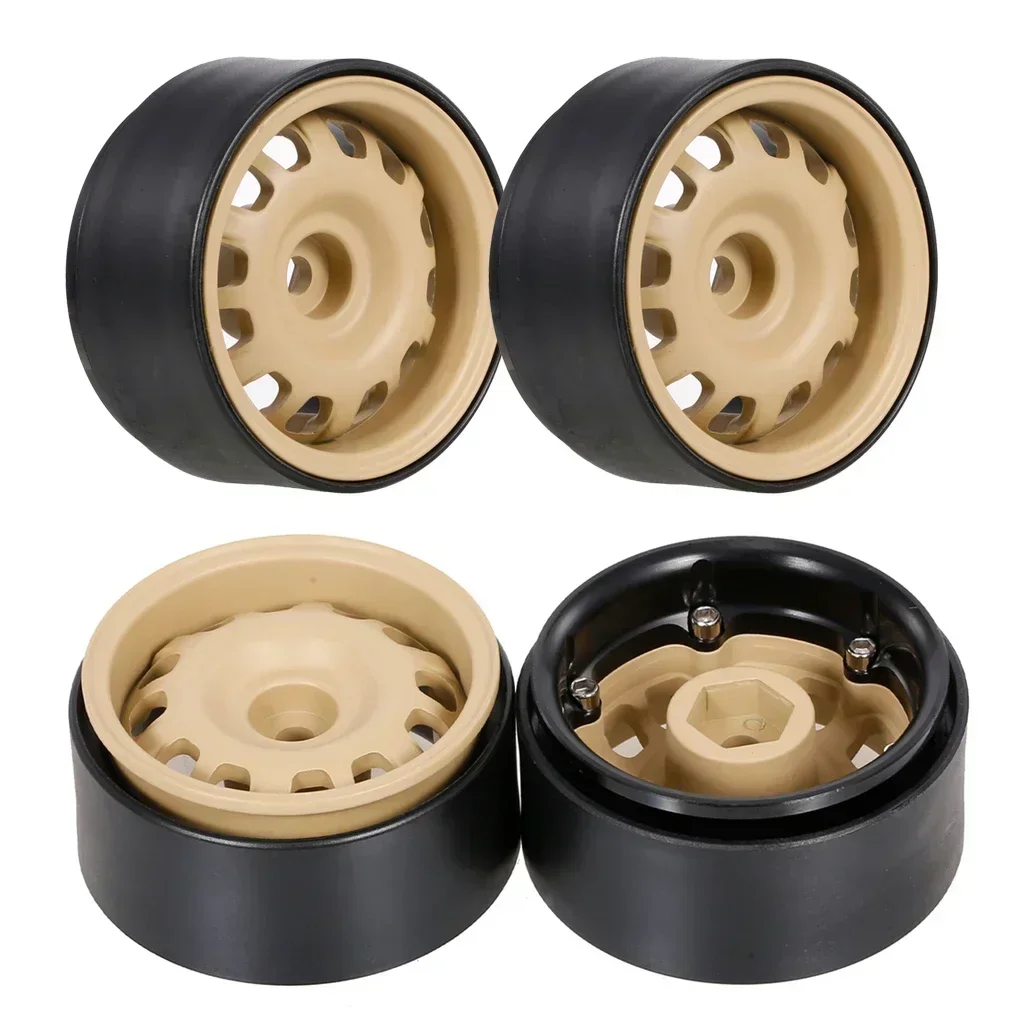 

4PCS 1.9" Beadlock Wheel Rims for 1/10 RC Crawler Car Axial SCX10 II 90046 Trxs TRX-4 RedCat Gen8