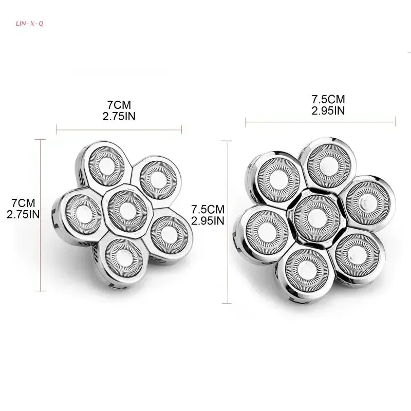 6d/7d Elektrische Scheerapparaten Vervangende Koppen Kale Vervangende Koppen Scheermesjes Voor Vervanging Van Elektrische Scheerapparaten