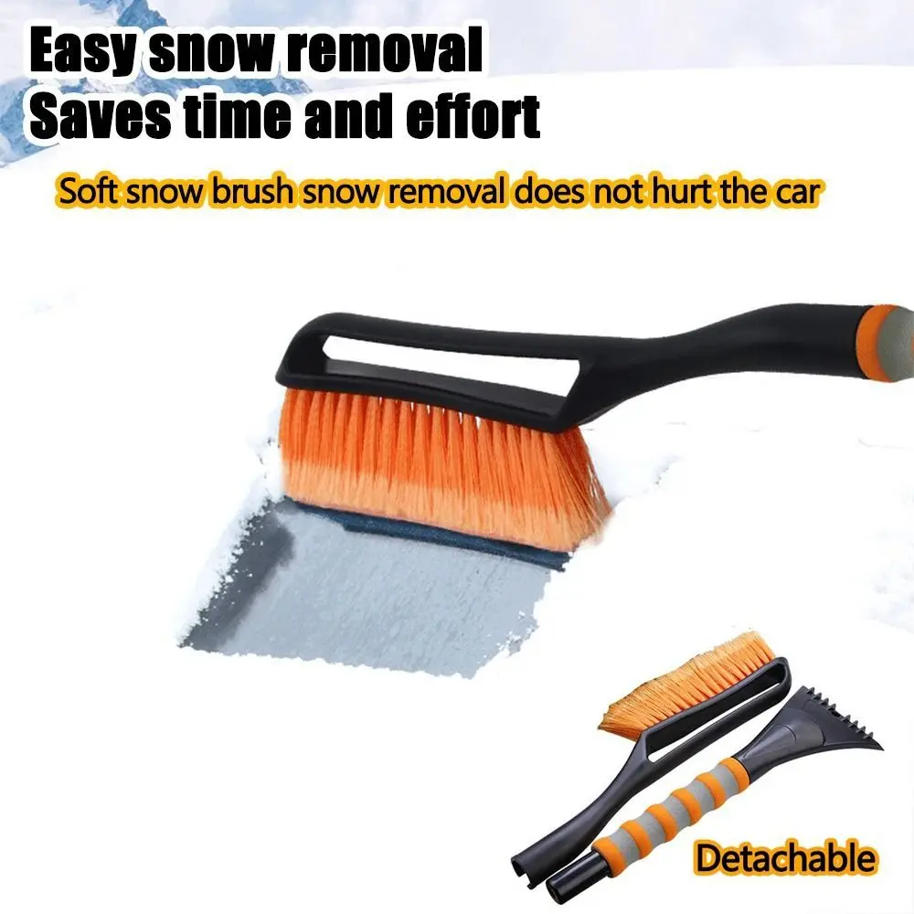 

2 in1 Car Snow Shovel Extendable Detachable Car Glass Ice Scraper Non-Scratch Colorful Snow Removal Brush Car Cleaning Tools