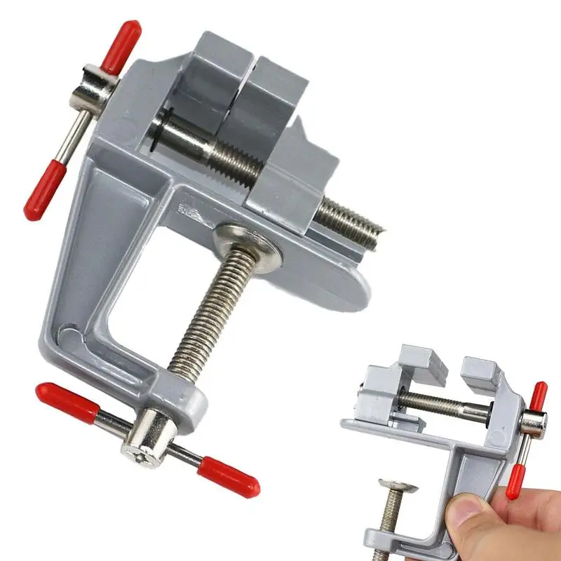 Imagem -03 - Alumínio Alloy Multifuncional Alicate Jóias Eletrônica Bancada Mini Bench Vise Mesa Vice Clamp Ferramentas Manuais Novo