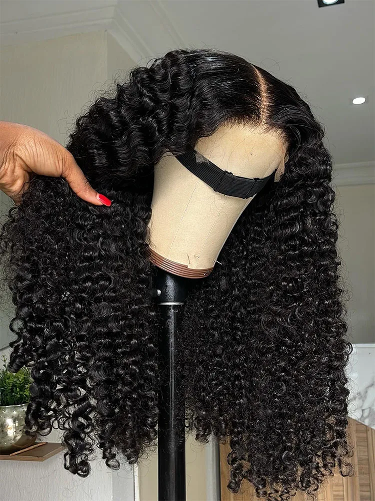 

Mossily Curly Deep Wave 13x6 HD Lace Frontal Wigs Human Hair Preplucked Natural Wave Lace Front 5x5 Glueless Wig For Black Women