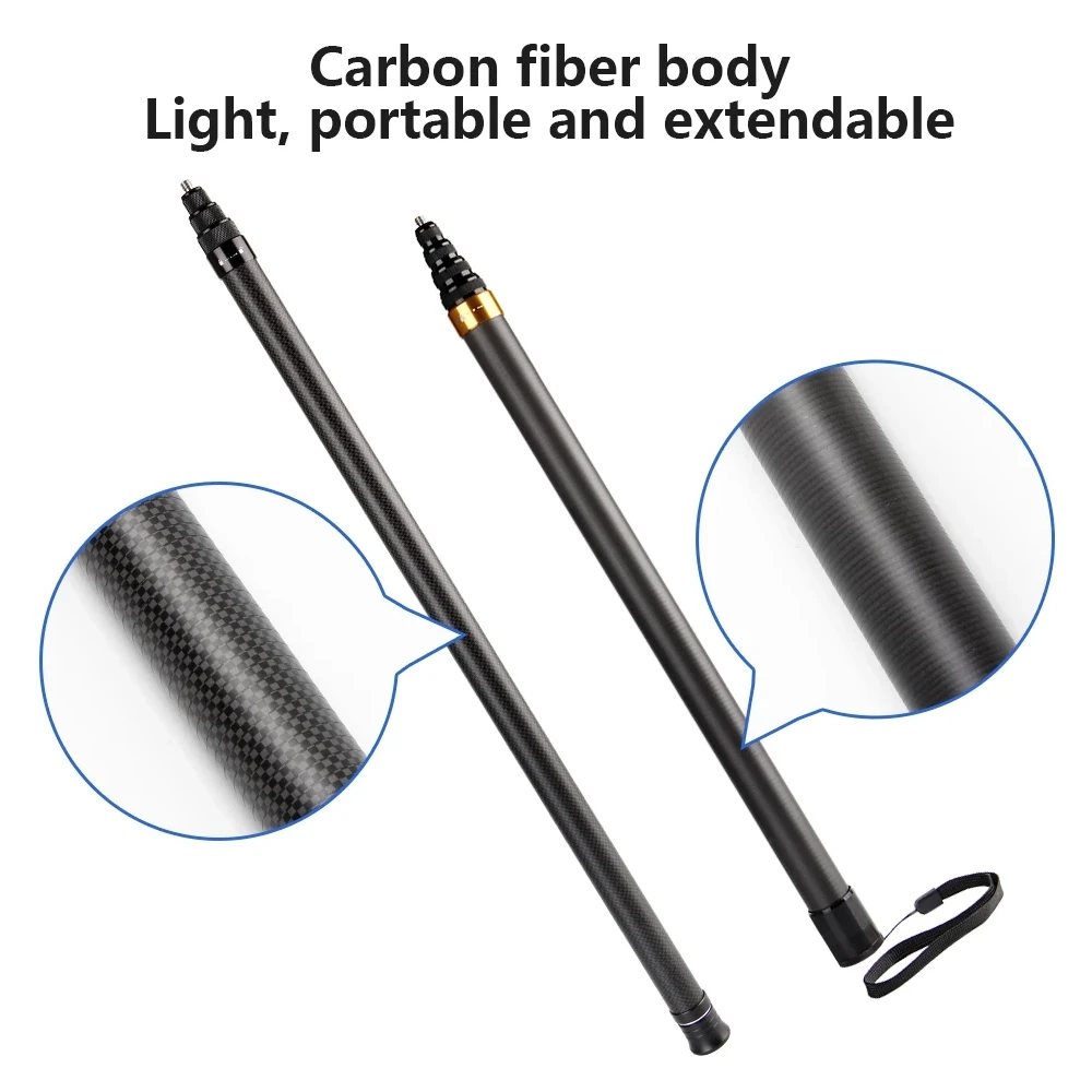 3m carbon fiber  Bullet Time Invisible Selfie Stick for Insta360 X3/R/Evo/ONE X2/RS/GO 2 Aluminum Alloy Selfie Stick Accessory image 6