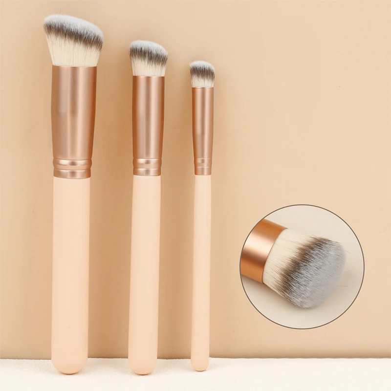 Juego de brochas de maquillaje con forma triangular, 5 uds., base, corrector, sombra de ojos, mezcla de herramientas cosméticas de belleza