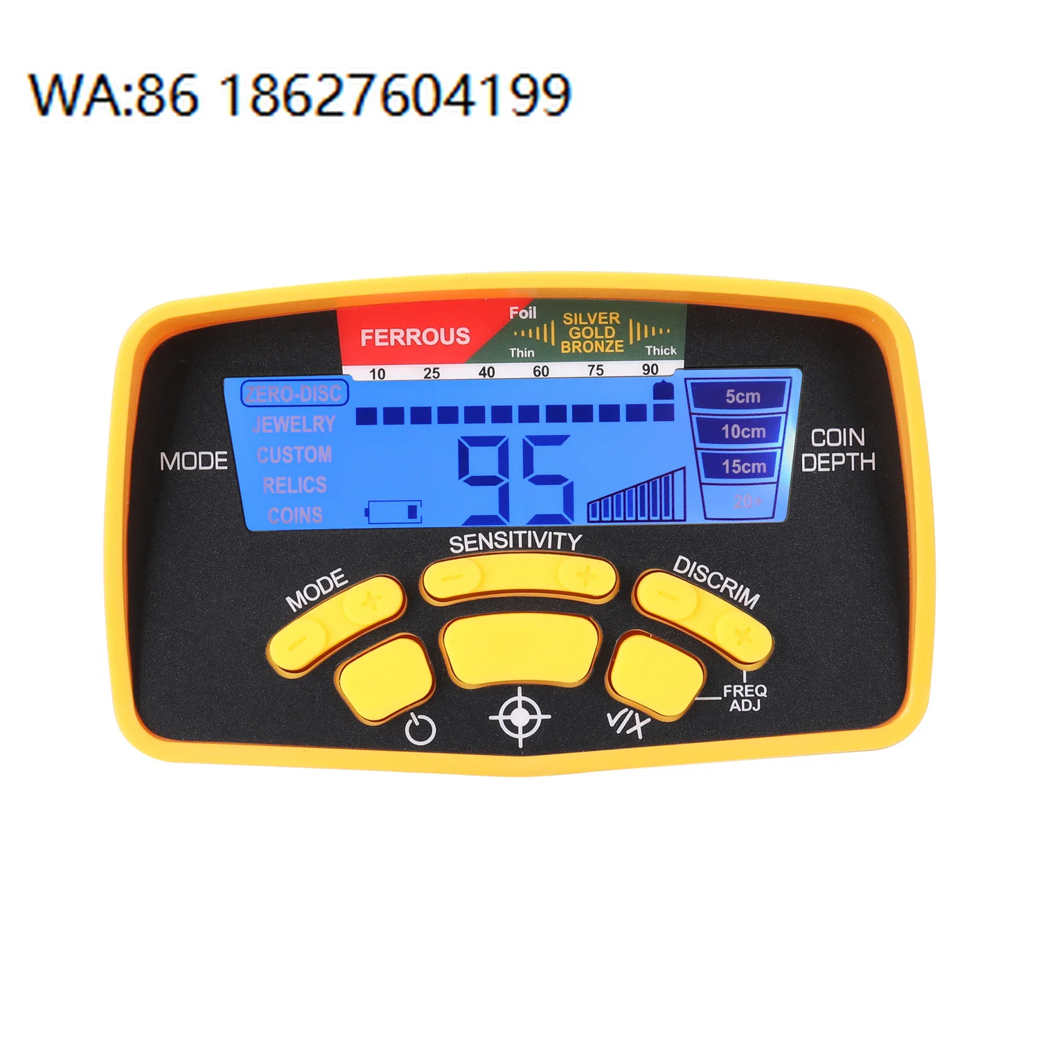 12cm Search Coil 100% Waterproof Metal Detector LCD Display High Sensitivity Gold Nugget Digger MD-6450