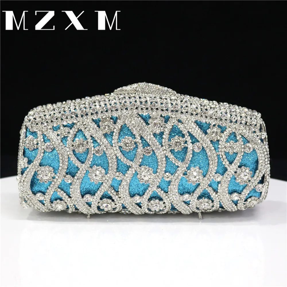 

Elegant Wedding Bride Handbags Rhinestone Evening Bags for Women Luxury Designer Clutch Purses Crystal Vintage Shiny Bags