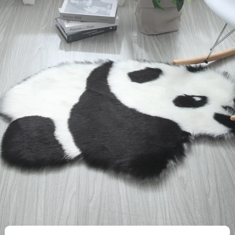 Artificial Animal Fur Carpet High Quality Soft Plush Panda Koala Shape Carpet Living Room Bedroom Children's Room Floor Mats
