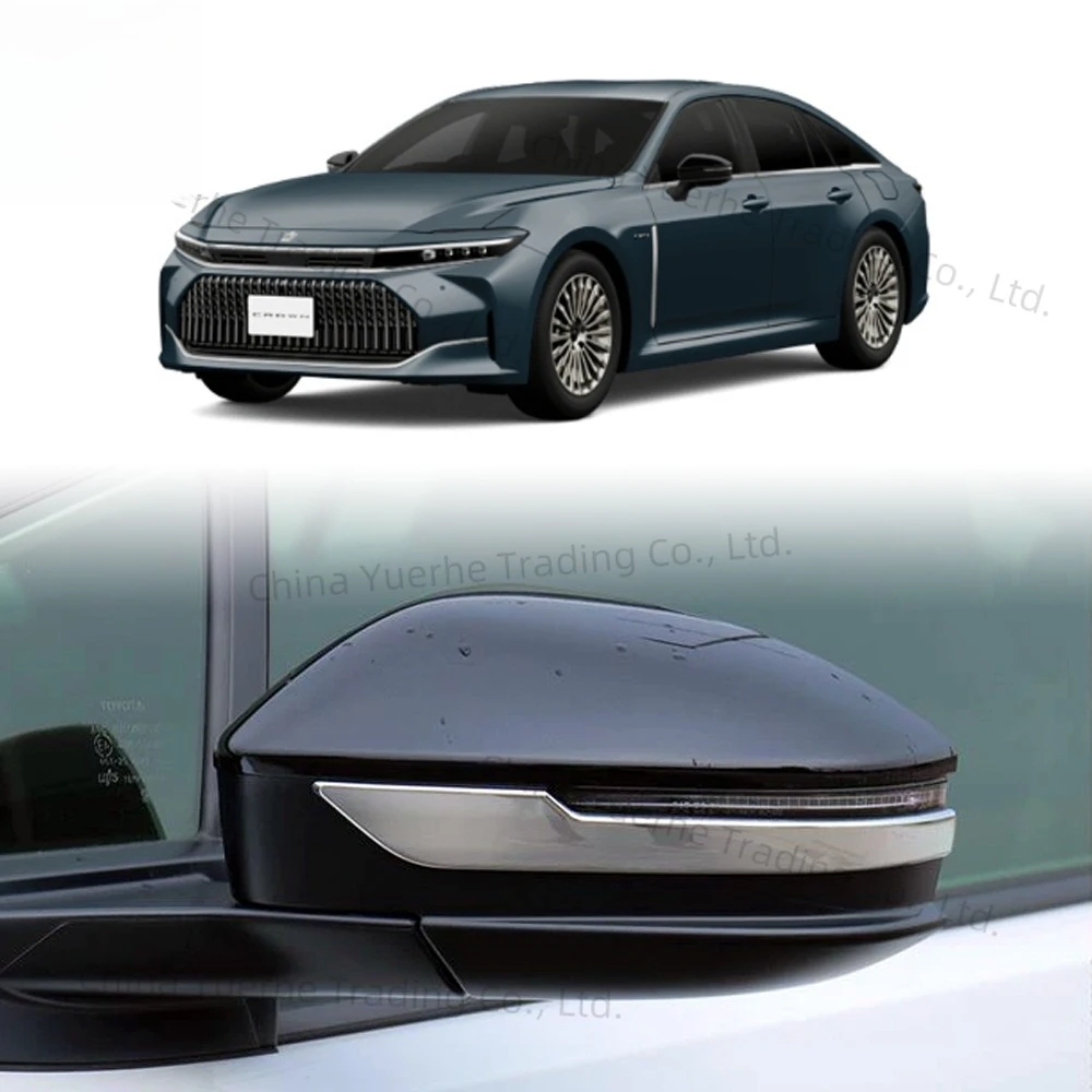 

Подходит для Toyota Crown Sedan 24, модифицированное зеркало заднего вида, анти-столкновение, гальваника, декоративная яркая полоса