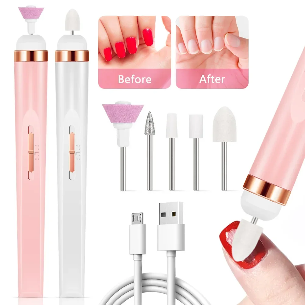 

Acrylic Electric Nail Drill Portable Nail Drill Machine Professional Drill Bits for Remove Nails Pedicure Manicure