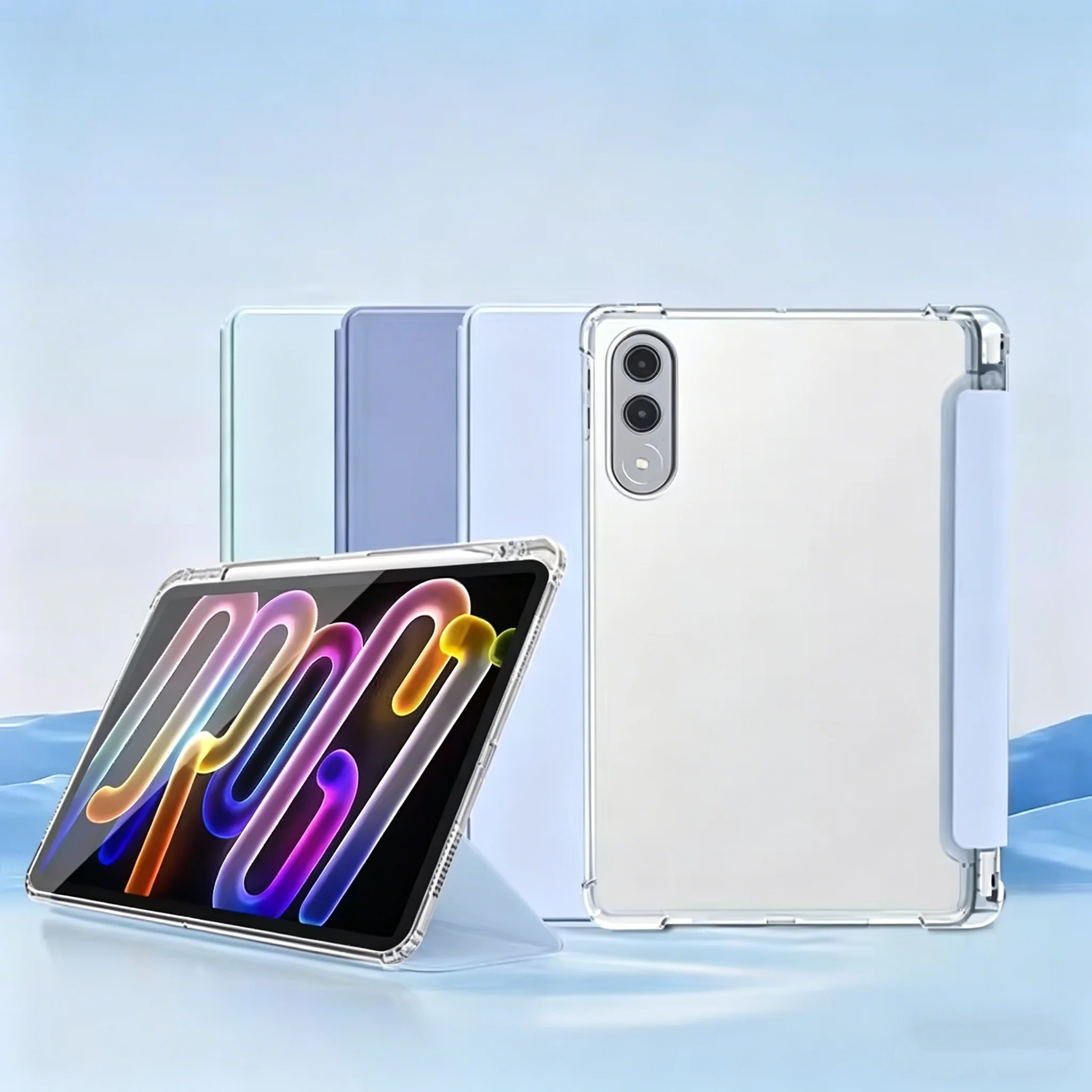 Case For Lenovo Xiaoxin Pad Pro 13 TB376FC 2026 with Pencil Clear Soft Back Stand Tablet Cover For Xiaoxin Pad Pro GT 13 TB378FC