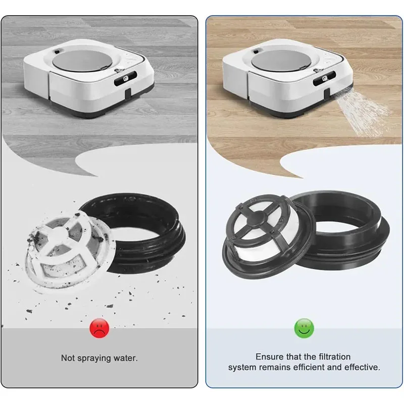 Filtro HEPA Compatible con iRobot Braava Jet M6 (6110) (6012) (6112) (6113) () Ultimate Robot, accesorios de componentes de repuesto