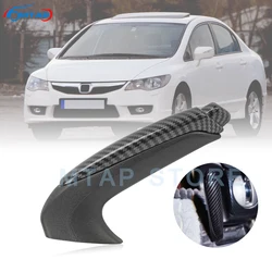 MTAP Carbon Fiber Handbrake Lever Parking Brake Grip Handle For HONDA CIVIC 2006-2011 Sedan Coupe FA1 FD1 FD2 FD6 LHD Model