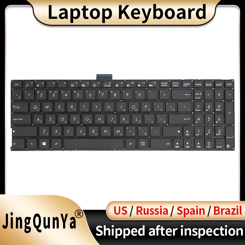 Clavier d'ordinateur portable de remplacement, US/SP/espagnol/RU/russe/brésil, pour ASUS W519L X555L A555L Y583L R506L F554L X503M VM590L VM510L