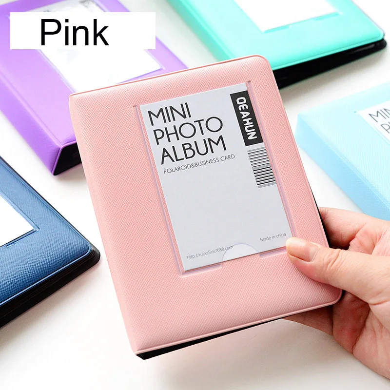 64 جيوب لألبوم صور فوري صغير 3 بوصة حافظة صور لـ Fujifilm Instax Mini 12 Film 11 7s 8 25 50s 90 Instax Mini Film