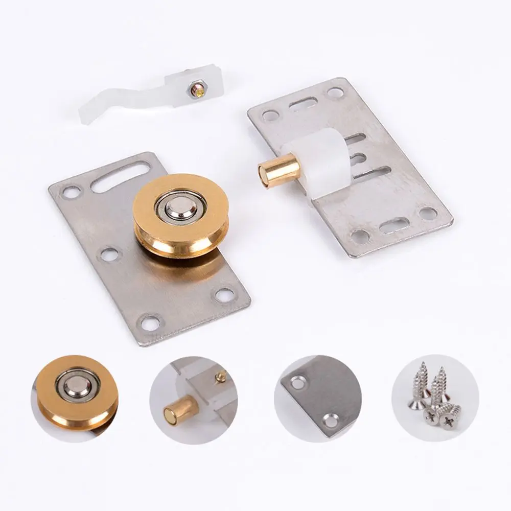 Buffer Train Roller Kit Wheel Runner Cabinet Nylon Pulley Sliding Door Wheel Door Rollers Hanging Wheel