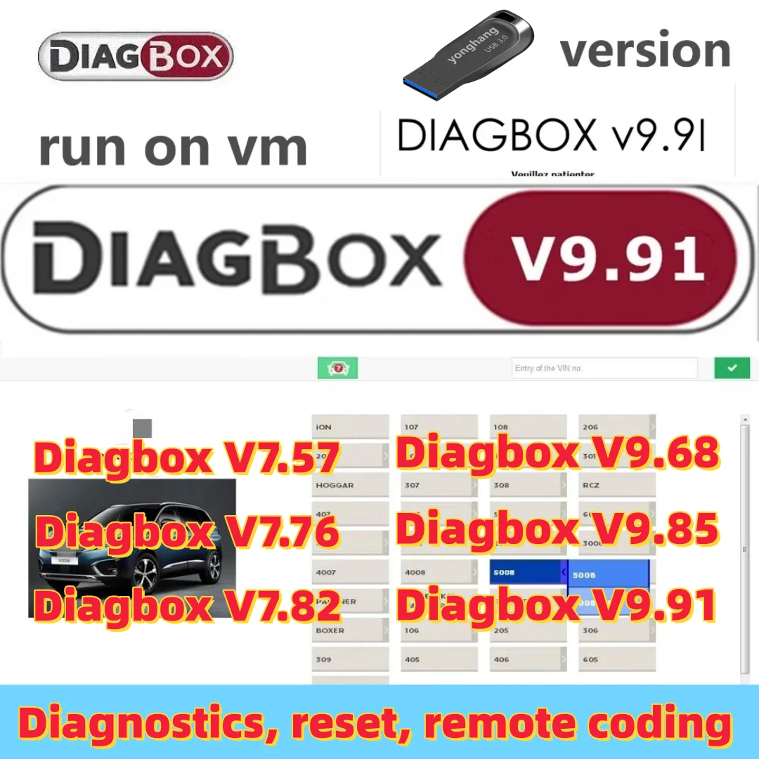 

Диагностический инструмент Lexia 3 Diagbox V9.91 V9.68 V9.85 V7.76 V7.82 с полным обновлением для Citroen/Peugeot, чтение кодов неисправностей, тестирование системы