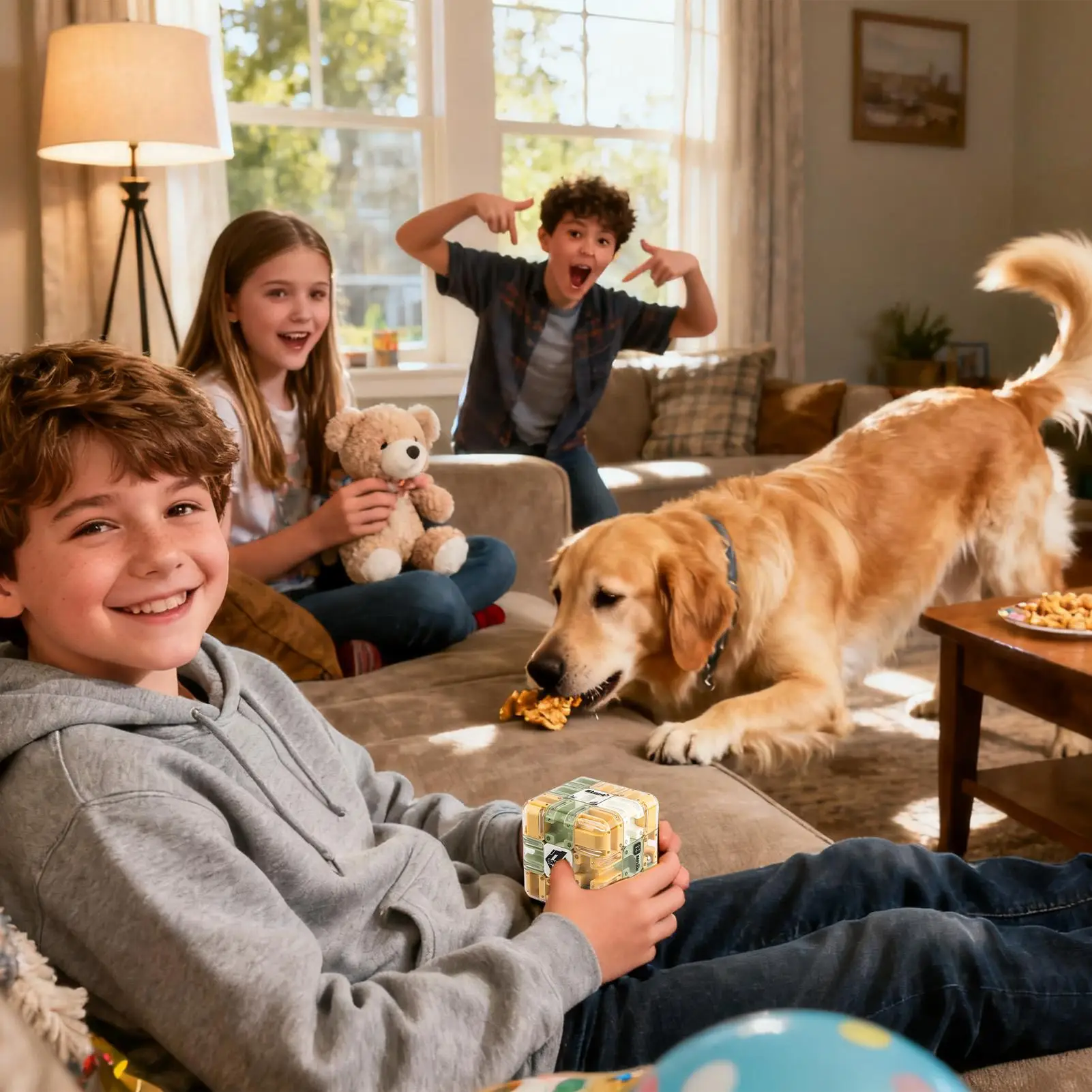 Labirinto Puzzle Interattivo Gioco di sfida 3D Roller Ball Puzzle Labirinto Cubo per Aula Festa Compleanno Scuola Sala d'attesa Famiglia