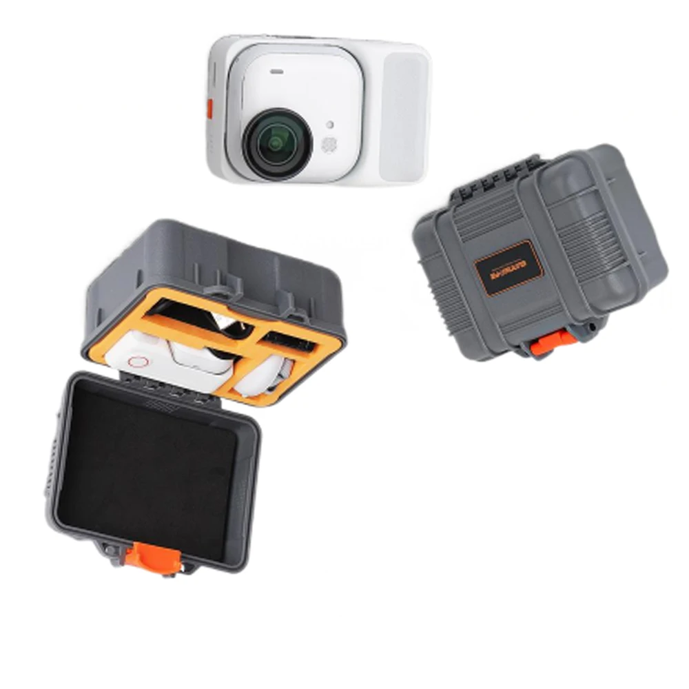 

Carrying Case For Insta360 GO Ultra, Mini Organizer Waterproof Safety Case Travel Case Shockproof Storage Bag Camera Accessories